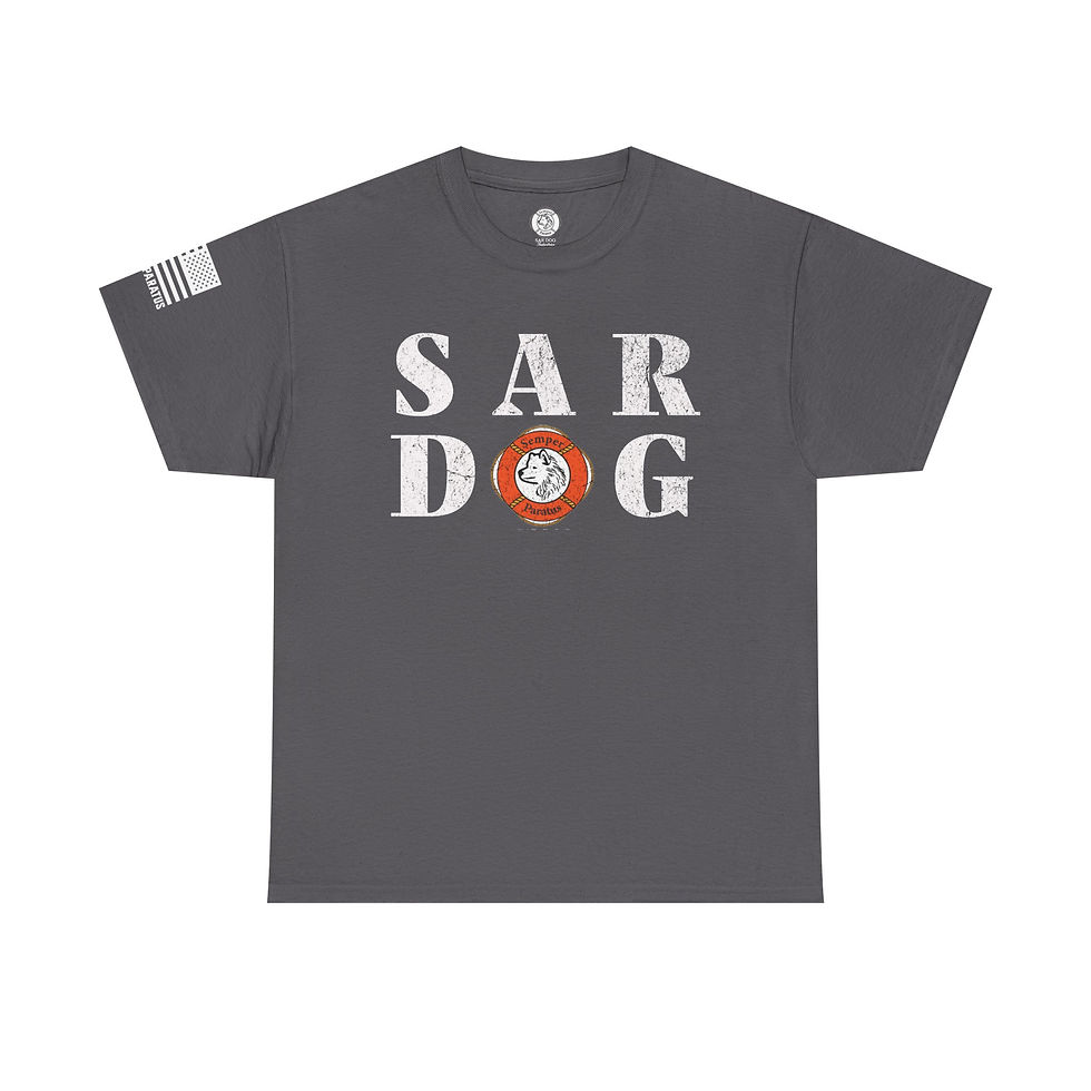 Thumbnail: SAR Rescue Dog Print Tee, Unisex Heavy Cotton T-Shirt