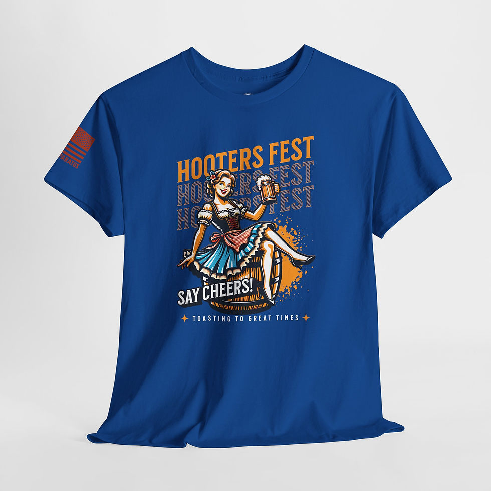 Thumbnail: Hooters Beer Fest Fine Pilsner Drinking Logo Party Tee | Semper Paratus Flag