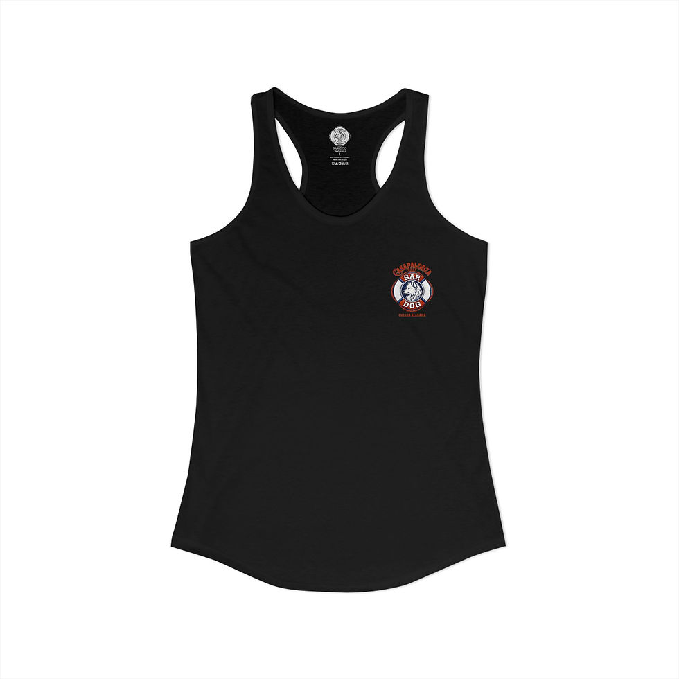 Thumbnail: Casapalooza Back and Front logos Racerback Tank