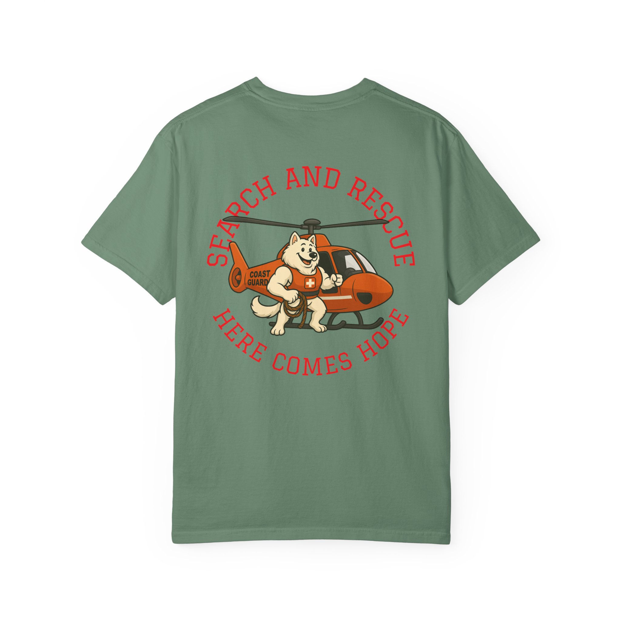 Helo Hope, Lifeguard Dog T-Shirt, Comfort Colors