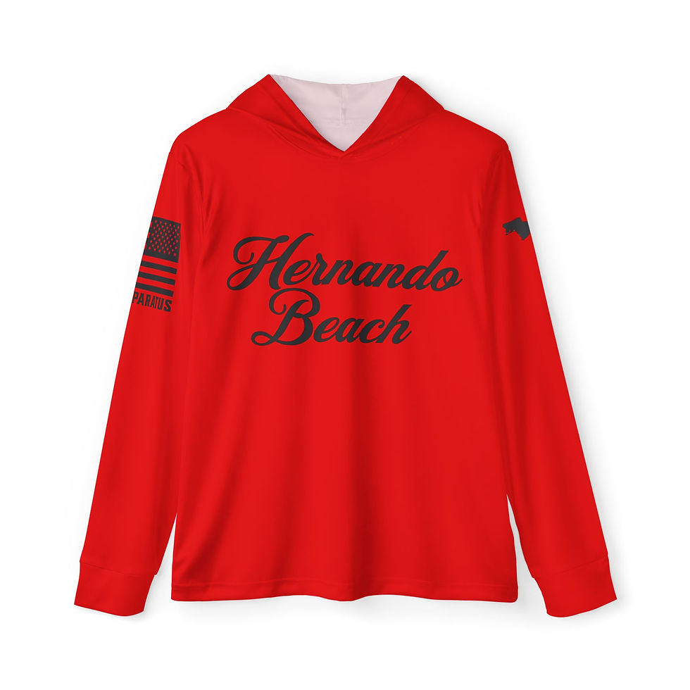 Thumbnail: Hernando Beach Reef Raider Fishing Hoodie — Grouper Hogfish Cobia UPF Warmup
