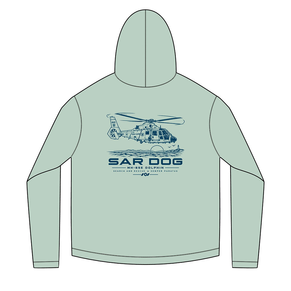 Thumbnail: Coast Guard MH-65 Dolphin UPF 50+ Sun Hoodie