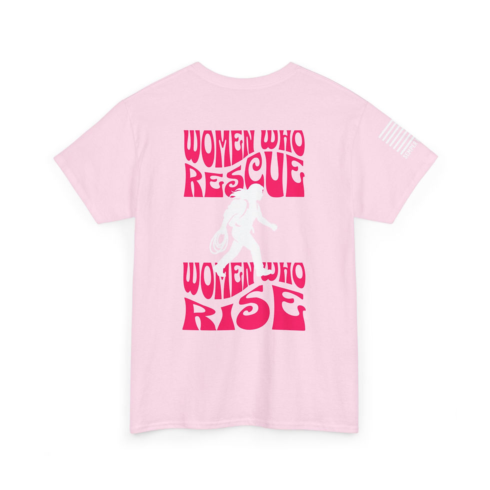Thumbnail: Search and Rescue SAR Dog Rescue Tee — "Women Who Rescue" Support Shirt