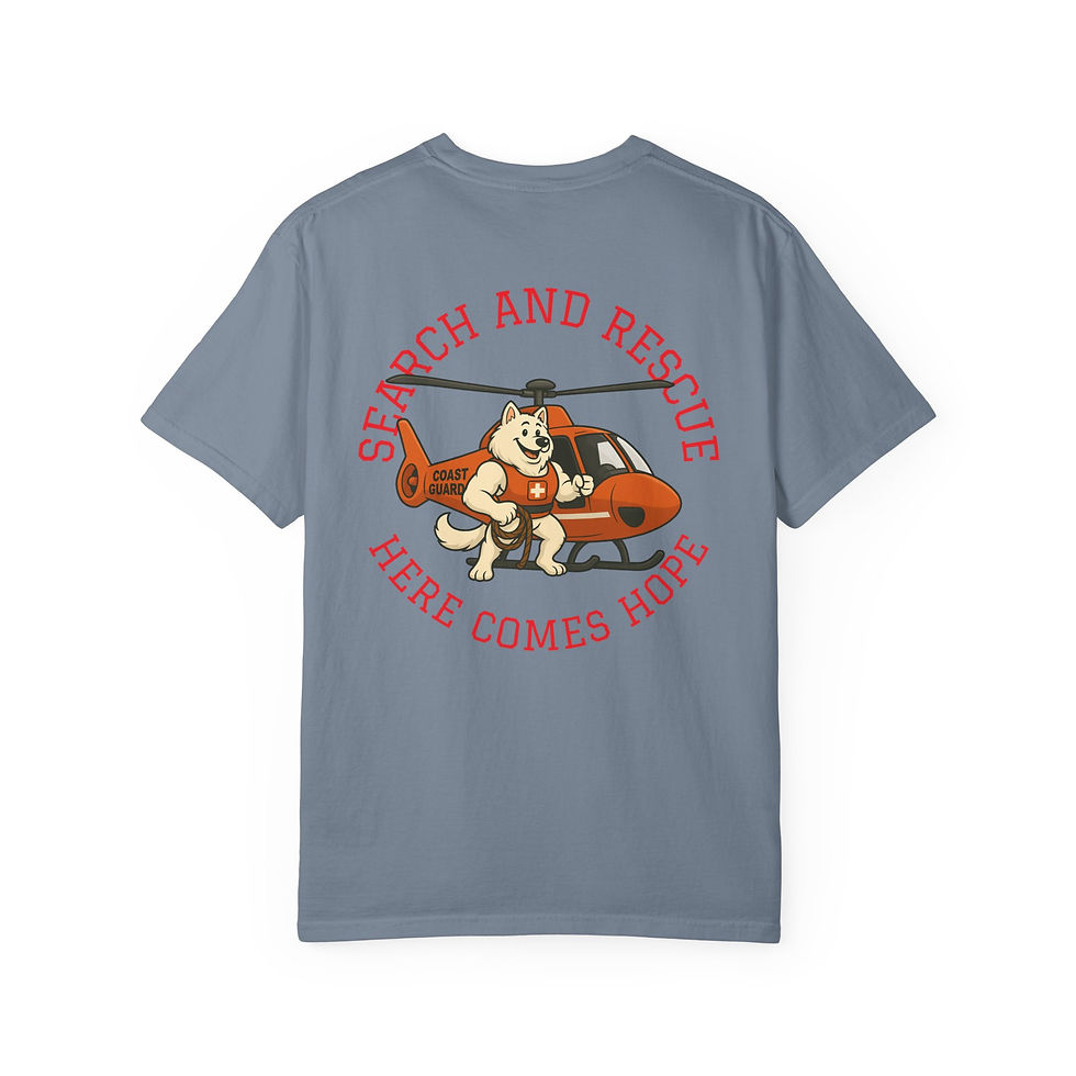Thumbnail: Helo Hope, Lifeguard Dog T-Shirt, Comfort Colors