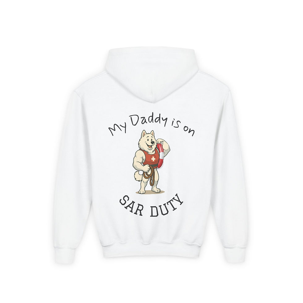 Thumbnail: Cute Kids Hoodie, SAR Duty Sweatshirt for Youth