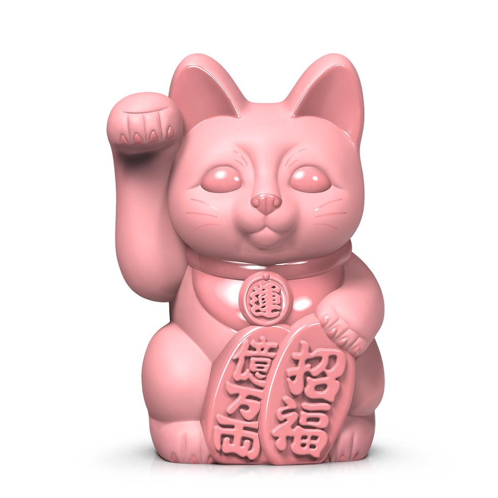 Blessing Neko - Romance (Right Hand) Fortune Wish Message