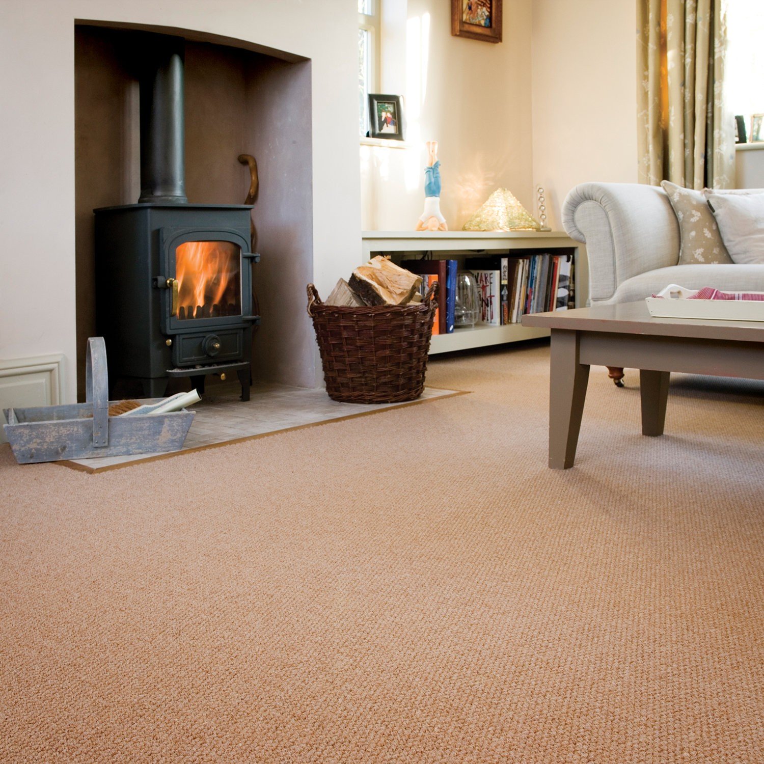 Install Pale Orange Carpet