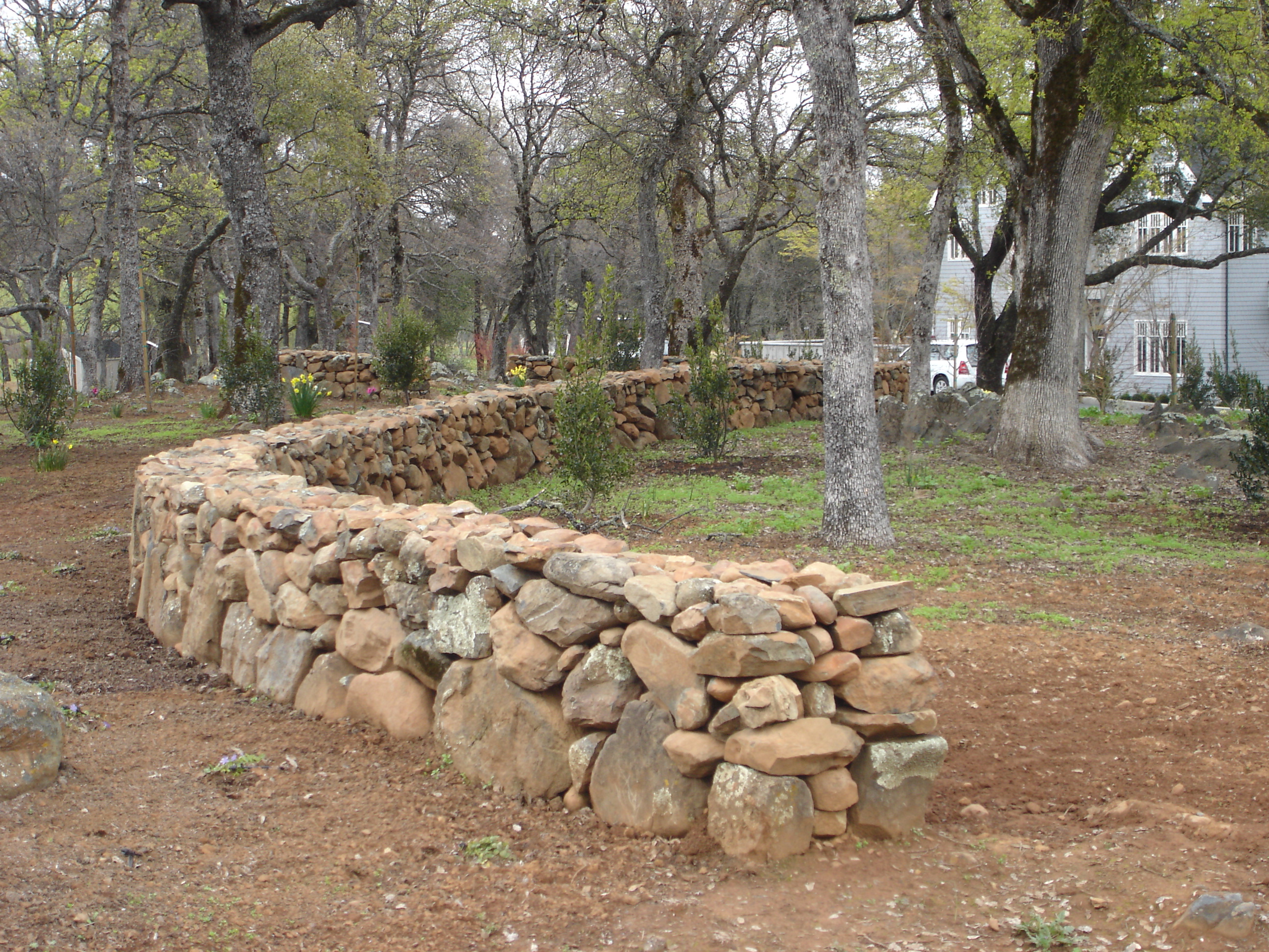 Install Stone Fence