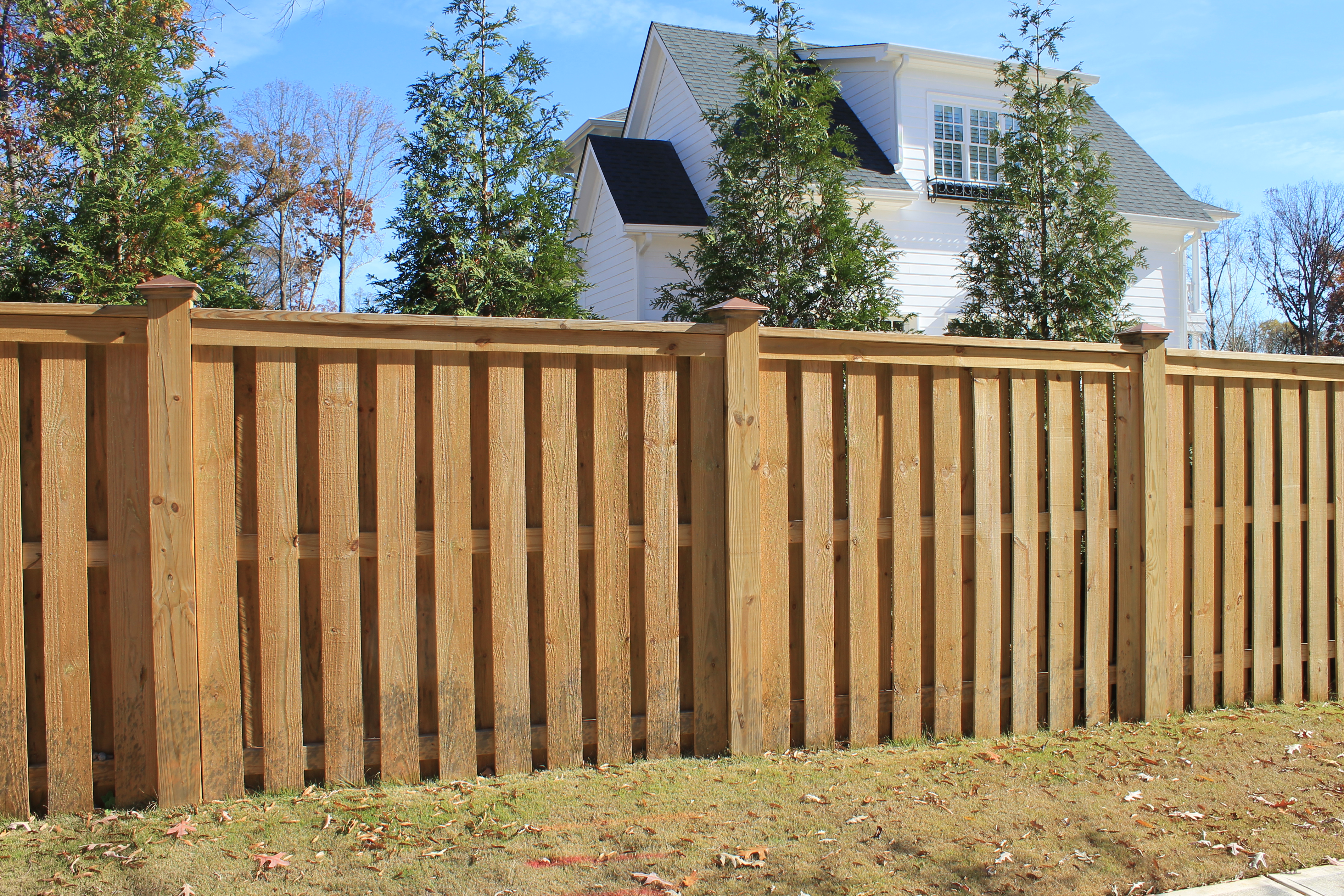 Wood fence