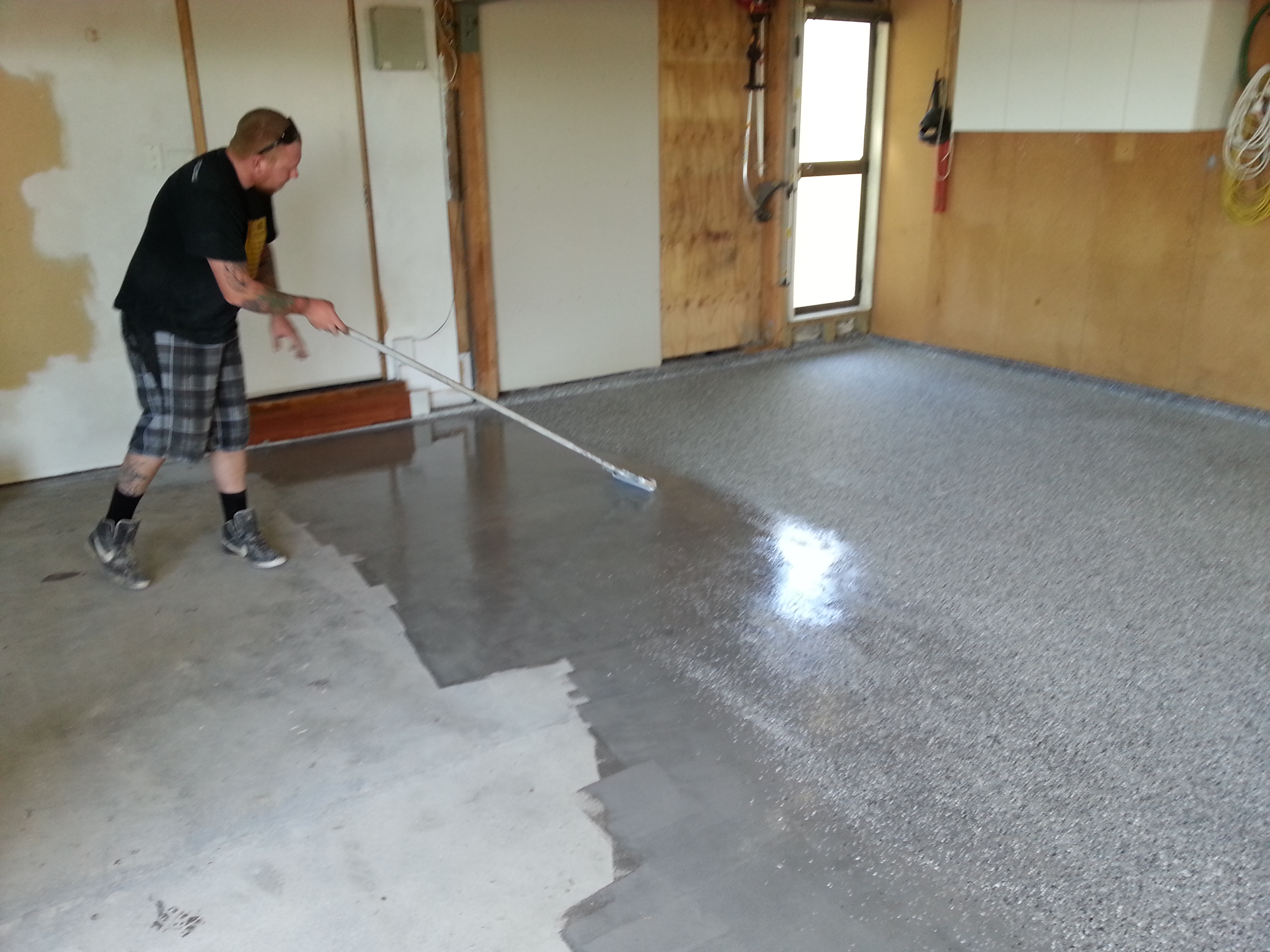 Painting floor, Basement