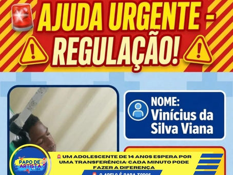 🚨 UM ADOLESCENTE DE 14 ANOS ESPERA POR UMA TRANSFERÊNCIA: