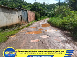 🚨 Estradas em estado crítico na Alameda do Rio Cascalheira Camaçari Bahia: 