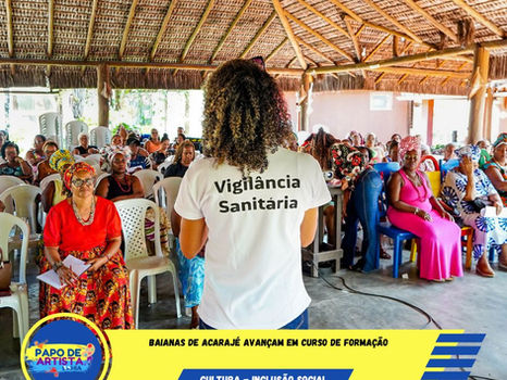 Baianas de acarajé avançam em curso de formação