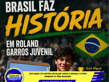 Guto Miguel faz história em Roland Garros e reforça o futuro promissor do tênis brasileiro