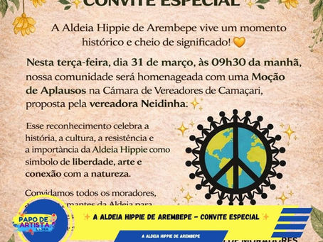 🌿✨ Aldeia Hippie de Arembepe - CONVITE ESPECIAL ✨🌿
