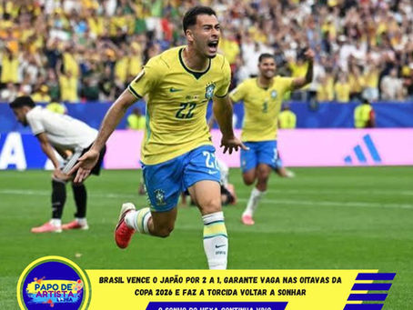 BRASIL VENCE O JAPÃO POR 2 A 1,