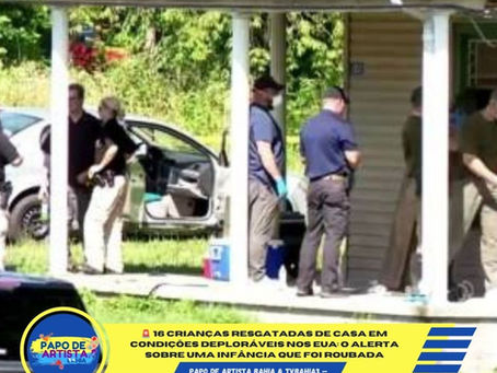 🚨 16 CRIANÇAS RESGATADAS DE CASA EM CONDIÇÕES DEPLORÁVEIS NOS EUA:
