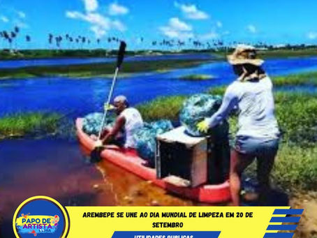 Arembepe se une ao Dia Mundial de Limpeza em 20 de setembro