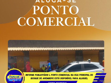 Ponto comercial na Rua Principal do Bosque de Arembepe