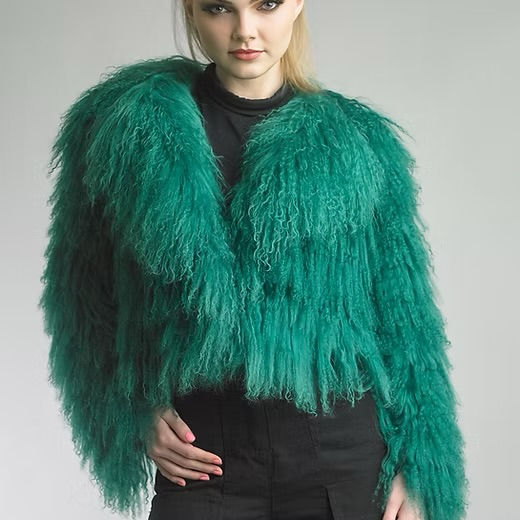 Thumbnail: Mongolian Long Lamb Fur Jacket