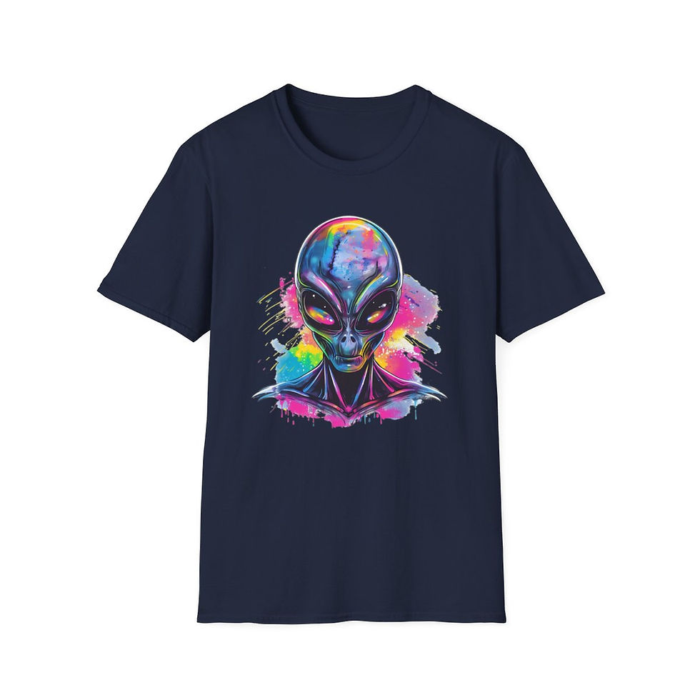 Thumbnail: Neon Gray Alien T-Shirt | Unisex