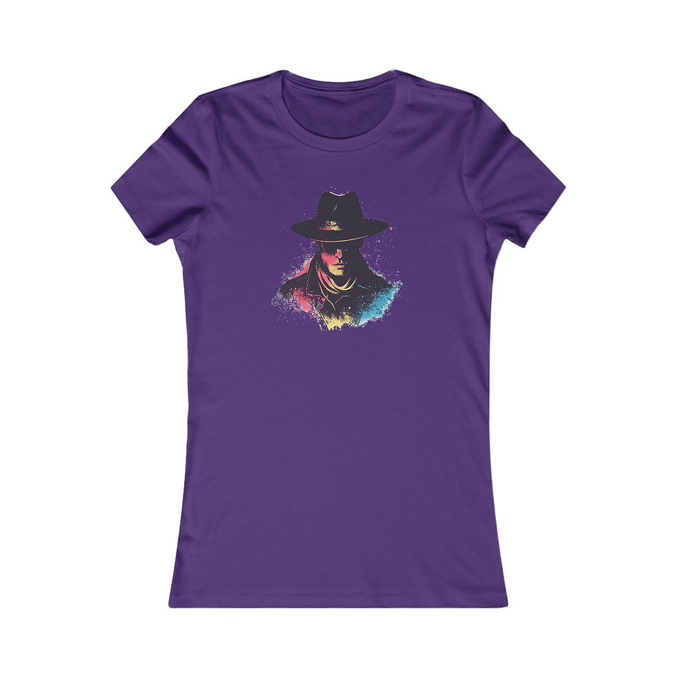 Thumbnail: Shadow Hat Man Paranormal T-Shirt | Women's Tee