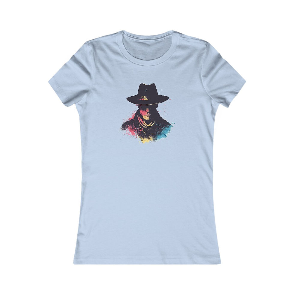 Thumbnail: Shadow Hat Man Paranormal T-Shirt | Women's Tee