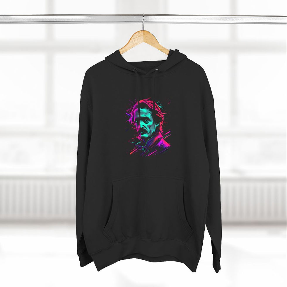 Thumbnail: Edgar Allen Poe Hoodie | Gothic Style Fashion | Unisex Hoodie 