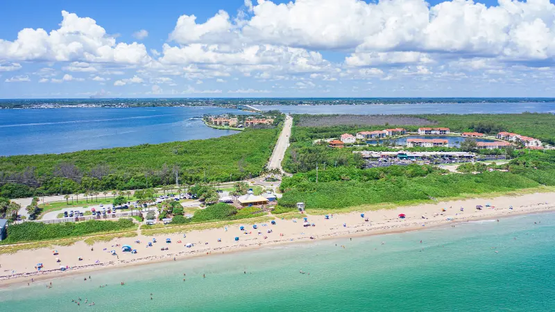 Jensen Beach Florida shoreline and causeway for local AC repair and HVAC service