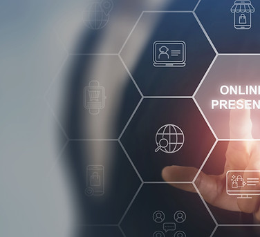 Digital presence audit illustration – Beyond Marketing & Web Design analyzing SEO, website structure, and Google Business Profile for local businesses.