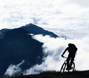Mountain Biking in the Fog