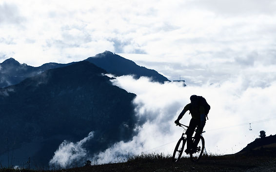 Mountain Biking in the Fog