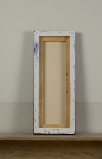 Die Rückseite des Gemäldes.