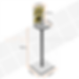 Floor stand for hand sanitiser