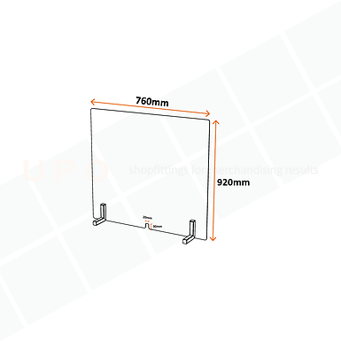 Acrylic Sneeze Guard - 760mm x 920mm