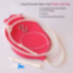 Thumbnail: The HealthAndYoga(TM) NaturoFlo Enema Bag Kit - Open Foundation Top (2 Quart) - 