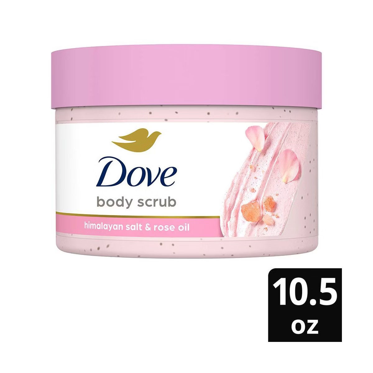 Dove Beauty Himalayan Salt & Rose Oil Body Scrub - 10.5oz