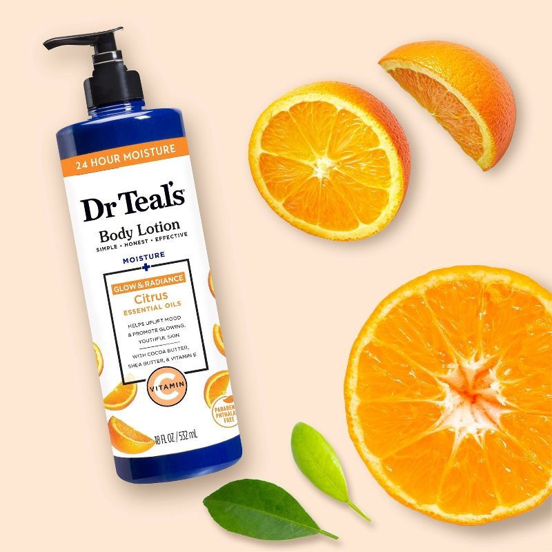 Thumbnail: Dr Teal's Radiant Vitamin C Body Lotion Citrus, Cocoa & Shea - 18 fl oz