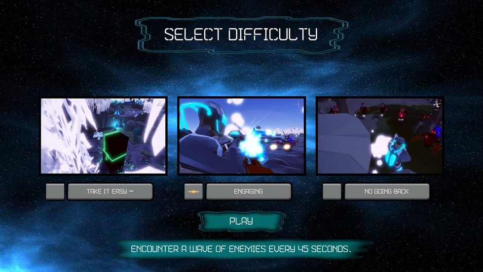 Space Harvest: Difficulty Select