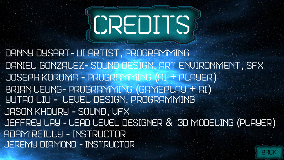 Space Harvest: Credits