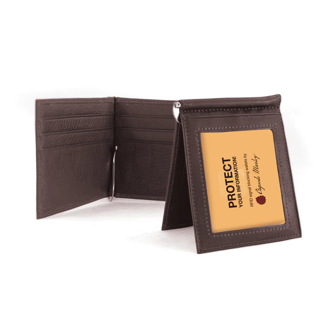 Osgoode Marley Leather RFID Inside Money Clip Wallet – FSL Exclusive in Espresso