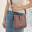 Thumbnail: Brighton Fia Crossbody in Mauve on model