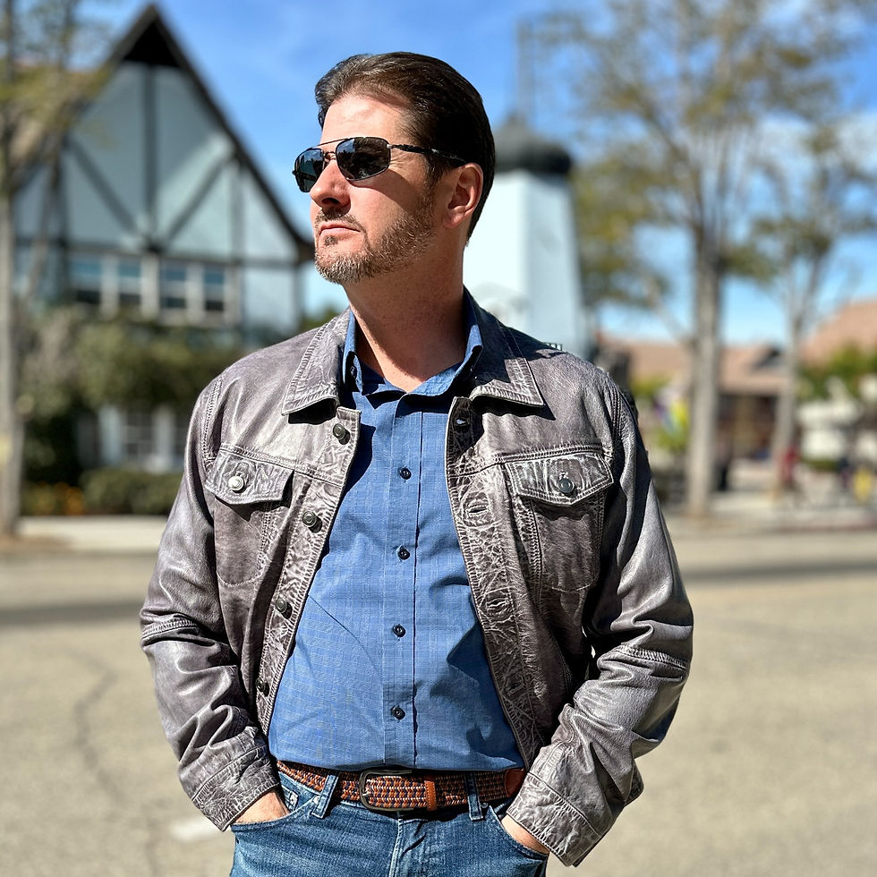 Thumbnail: Missani Le Collezioni Lambskin Jean Jacket front on model