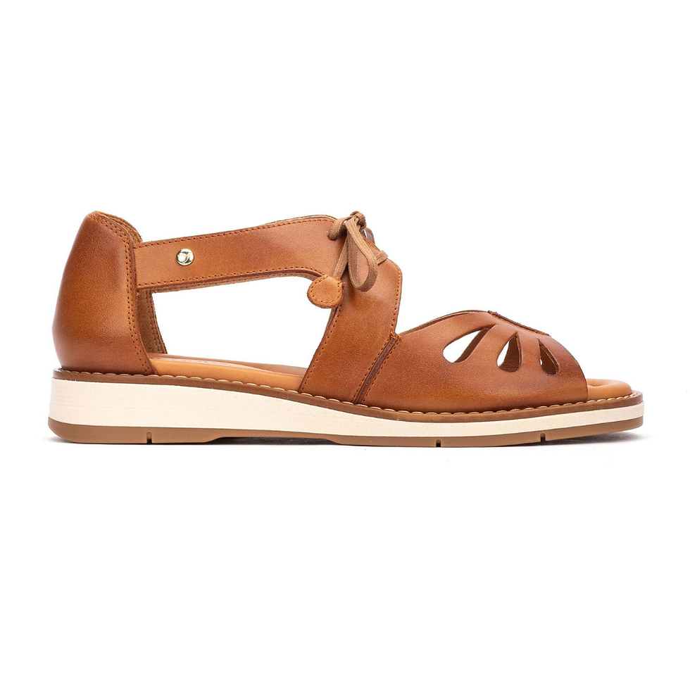 Pikolinos-Spain Roquetas Flat Sandal in Brandy side