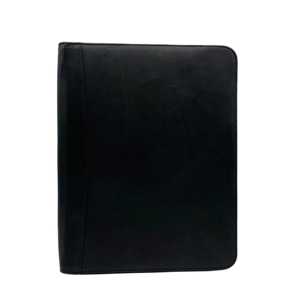 Thumbnail: Osgoode Marley Leather Zip File Portfolio in Black front