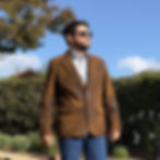 Remy Leather-California Lambskin Blazer front on model