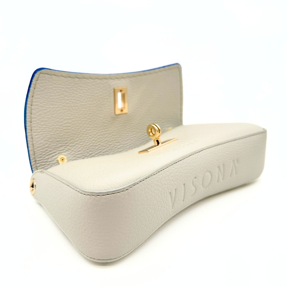 Thumbnail: Visona Mini Leather Handbag in M.Energia bottom