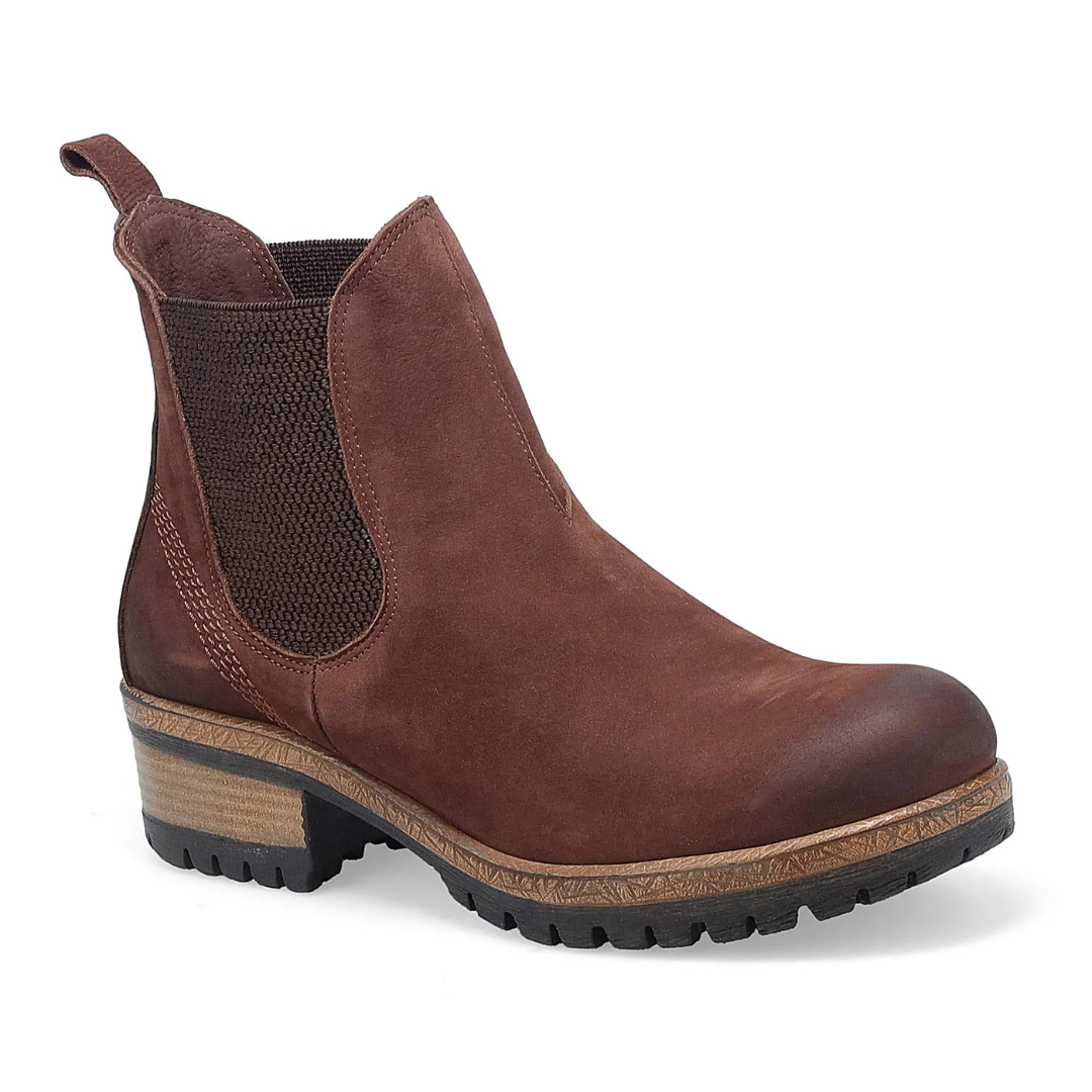 Miz Mooz Danie Suede Chelsea Boot – Brown side profile