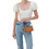 Thumbnail: Hobo Cara Crossbody in Natural on model