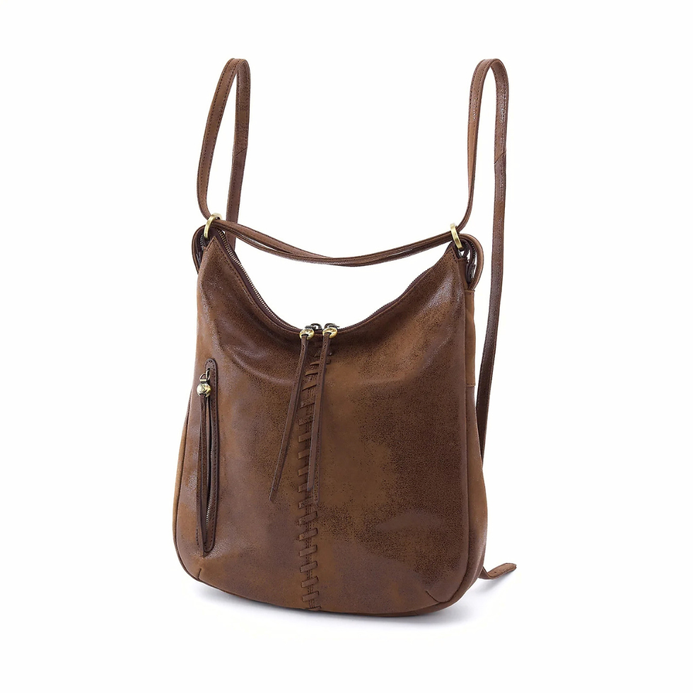 Hobo Merrin Convertible Backpack Mocha side profile